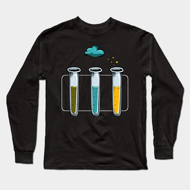 Science Lab Nerd Geek Chemistry Physics Gravity Long Sleeve T-Shirt by Funnyawesomedesigns